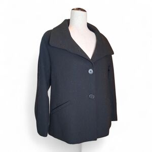 Talbots Black Pea Coat for Women  Size 6